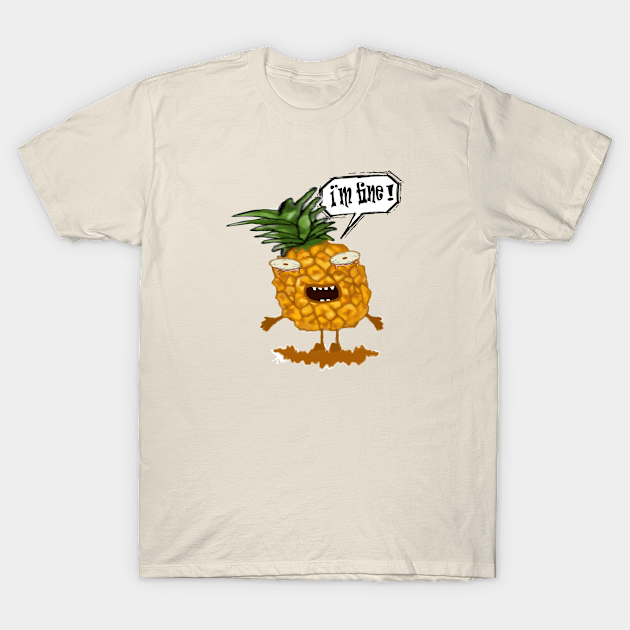 Screaming Pineapple Im Fin Screaming T Shirt Teepublic 0902